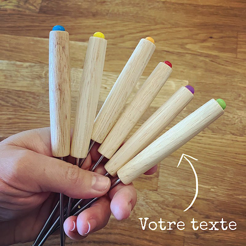 Lot De 12 Fourchettes à Fondue - Dont 6 Le Creuset - Longueur 5 Cm