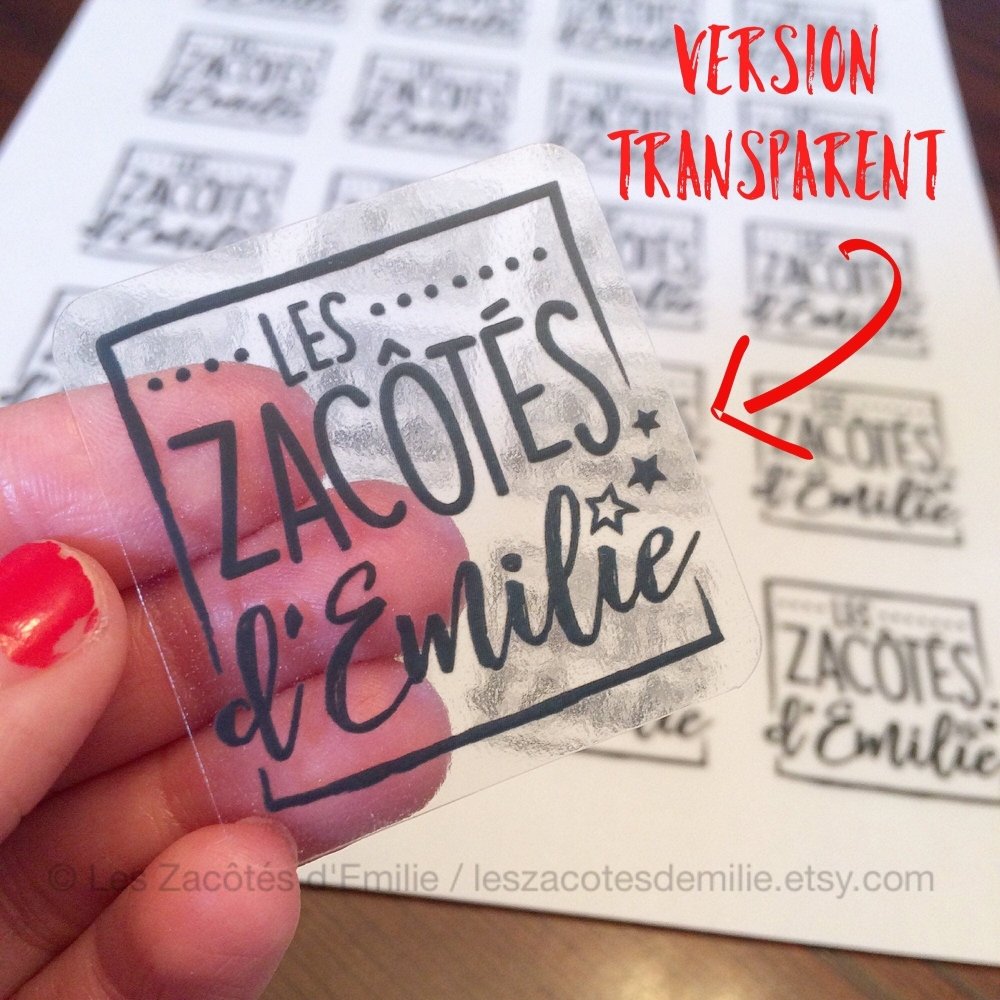 Autocollants en papier "Merci" avec feuilles d'automne - Les Zacôtés d’Emilie