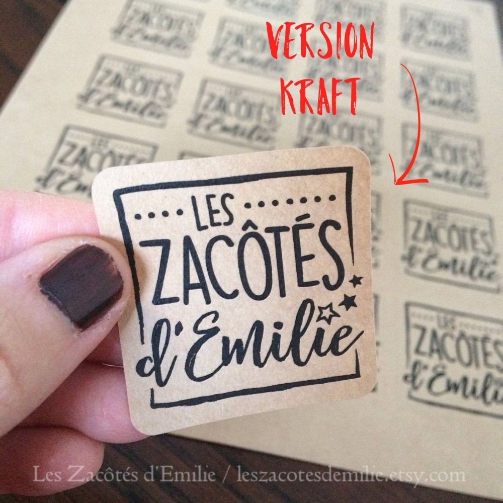 Autocollants en papier "Merci beaucoup" avec bouquets de fleurs - Les Zacôtés d’Emilie