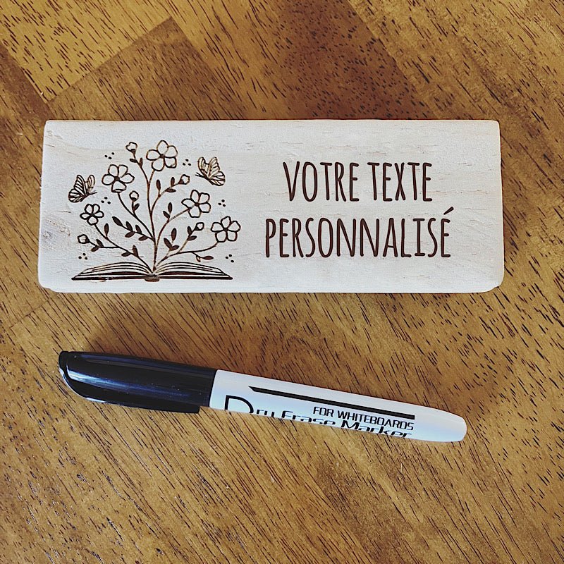 Coffret Bois Blanc Gravé Personnalisé 2 Prénoms Date - Motif Anneaux Mariage Cadeau Couple