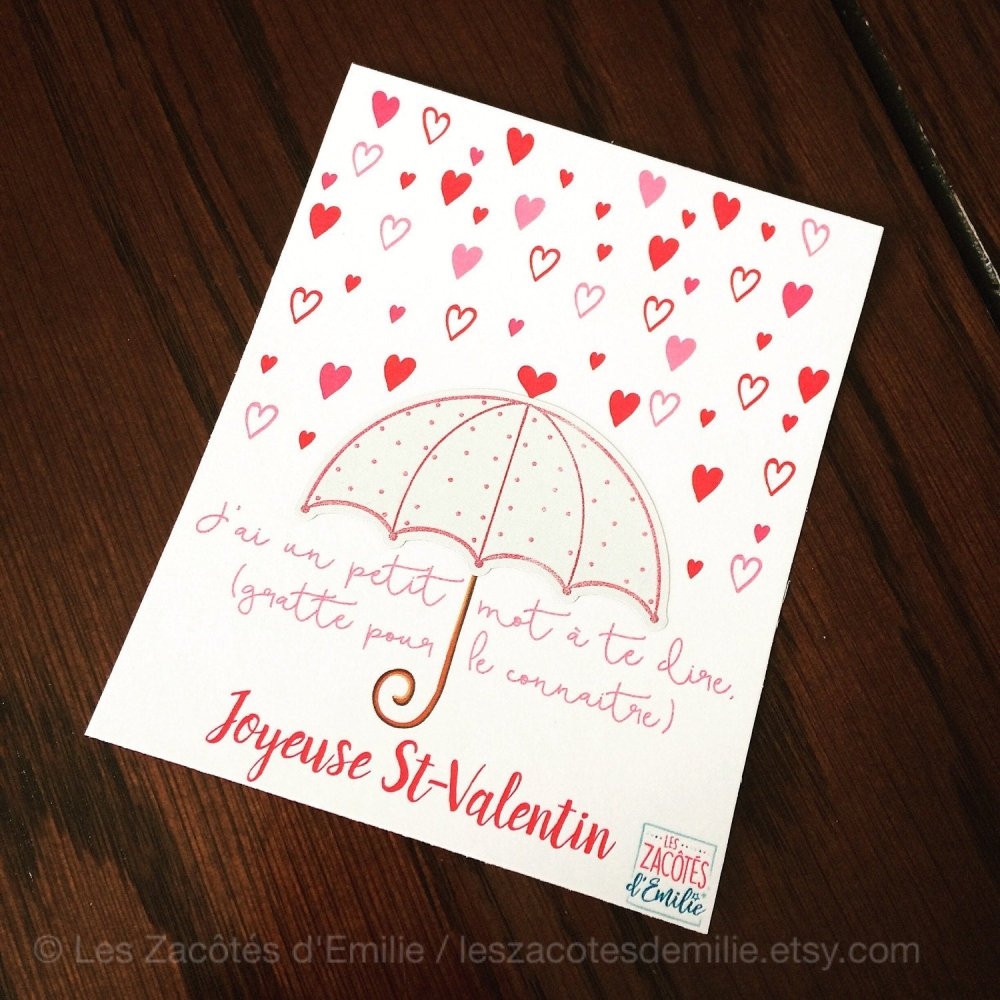 Carte de St Valentin comme une enveloppe - L2MG - La Boutique