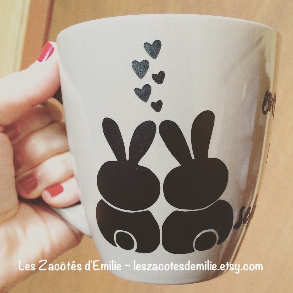 Décalque "Everybunny needs somebunny" - Les Zacôtés d’Emilie