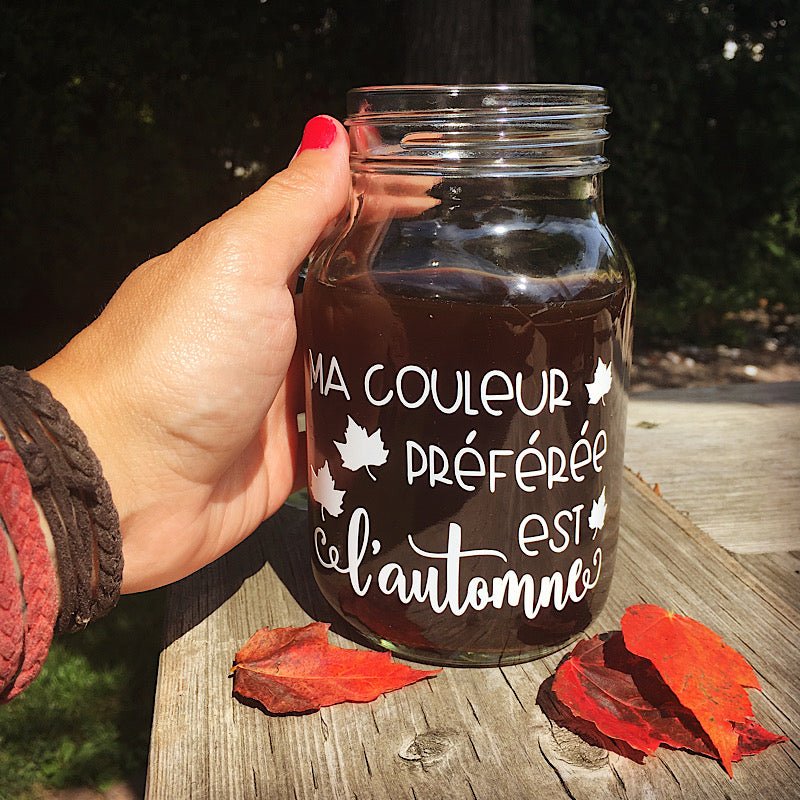 Décalque "Ma couleur préférée est l'automne" - Les Zacôtés d’Emilie