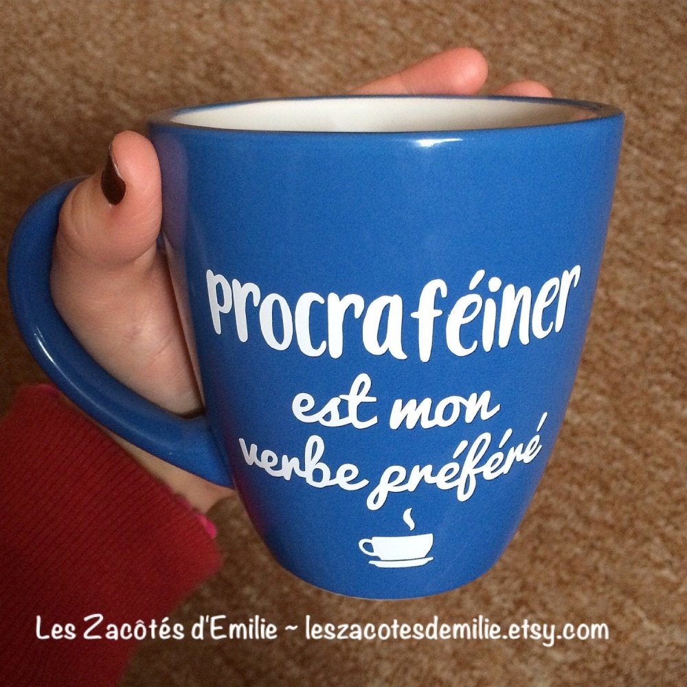Décalque "Procraféiner est mon verbe préféré" - Les Zacôtés d’Emilie