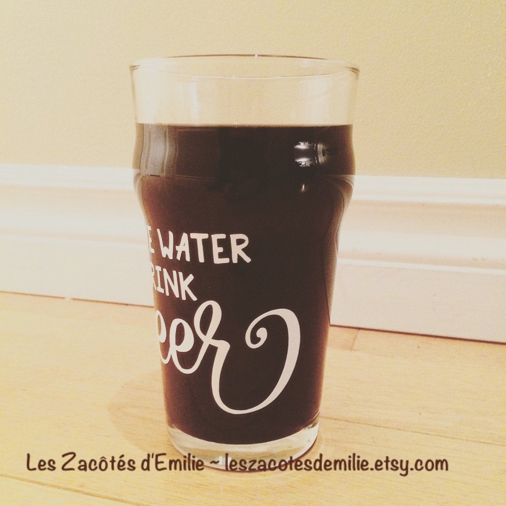 Décalque "Save water, drink beer" - Les Zacôtés d’Emilie