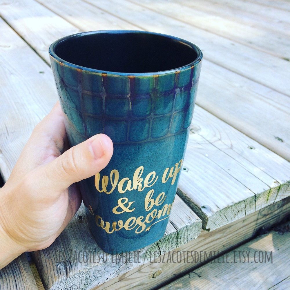 Décalque "Wake up & be awesome" - Les Zacôtés d’Emilie