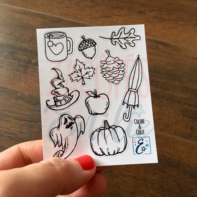 Lot #1 d'autocollants d'automne (set de 9 lots) - Les Zacôtés d’Emilie