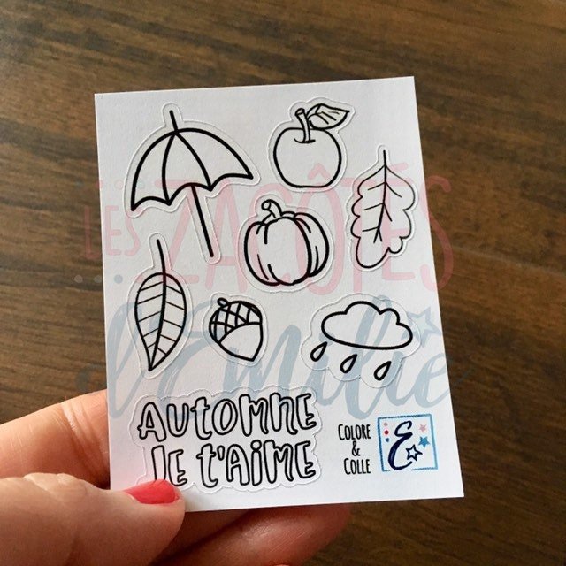 Lot #2 d'autocollants d'automne (set de 9 lots) - Les Zacôtés d’Emilie