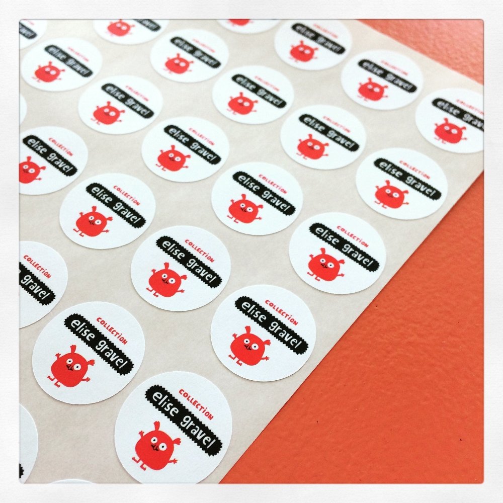 Personnalisation d'autocollant papier - Les Zacôtés d’Emilie