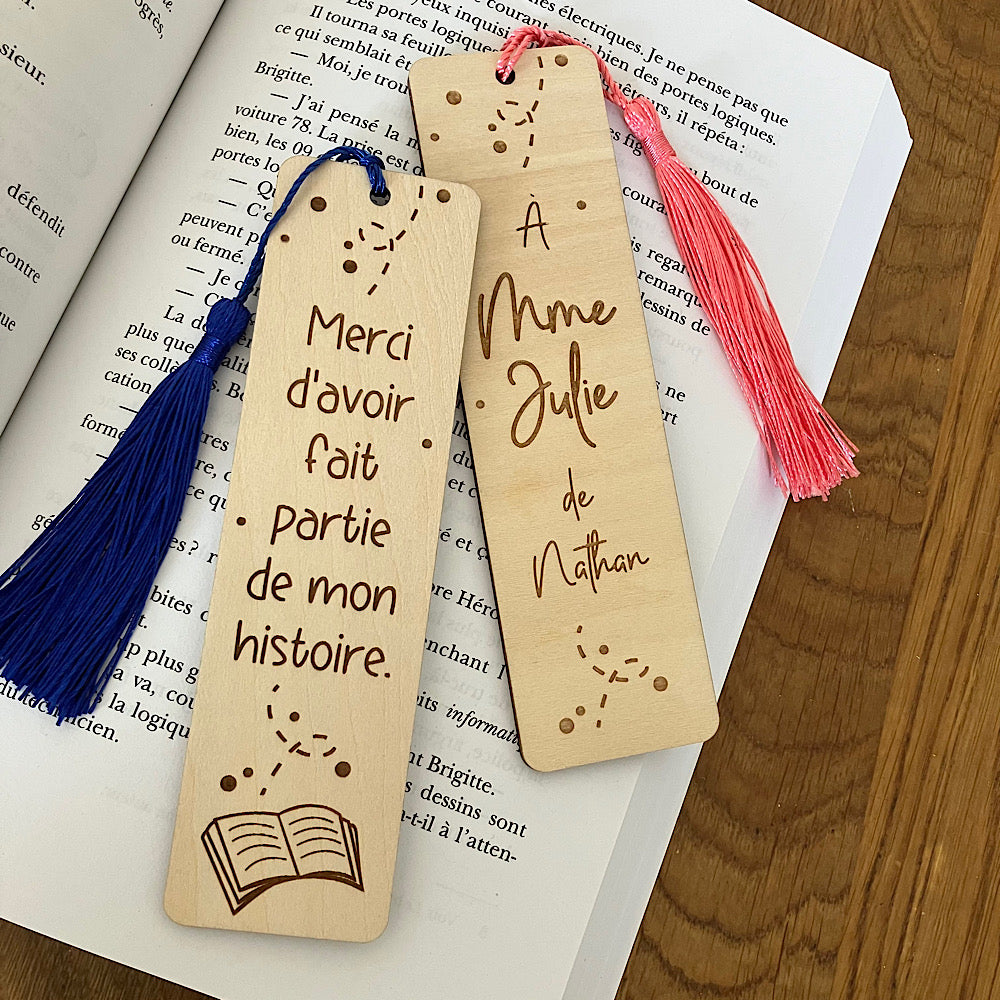 Signet "Merci d'avoir fait partie de mon histoire."