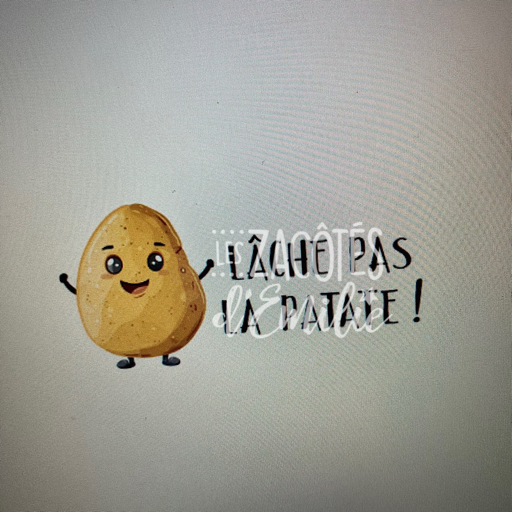 Lot de gommes à effacer: Lâche pas la patate !