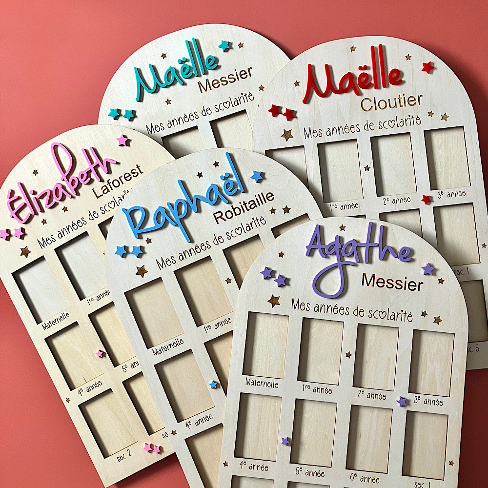 Cadre pour photos d'école