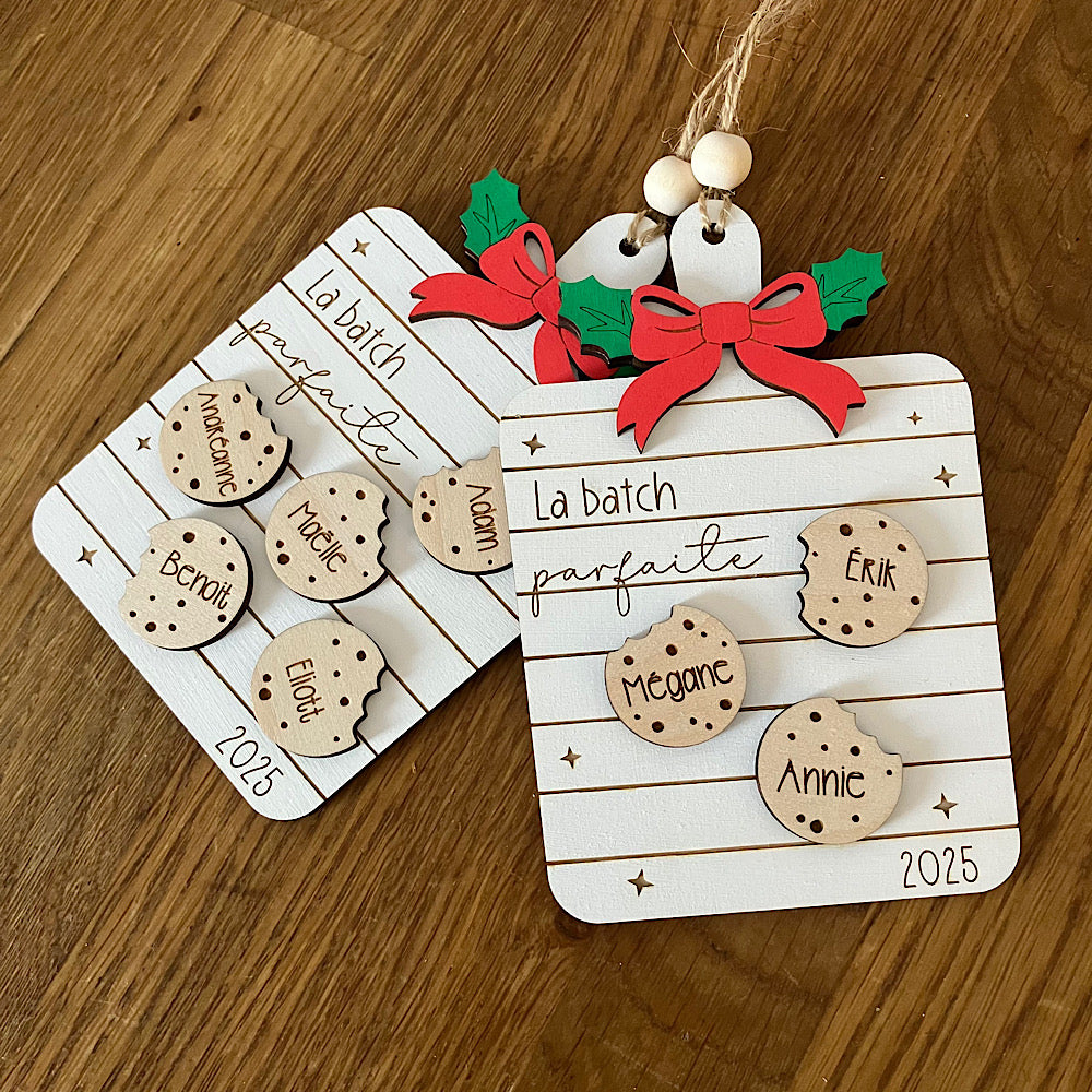 Ornement plaque à biscuits de la batch parfaite