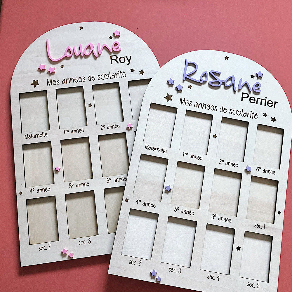 Cadre pour photos d'école