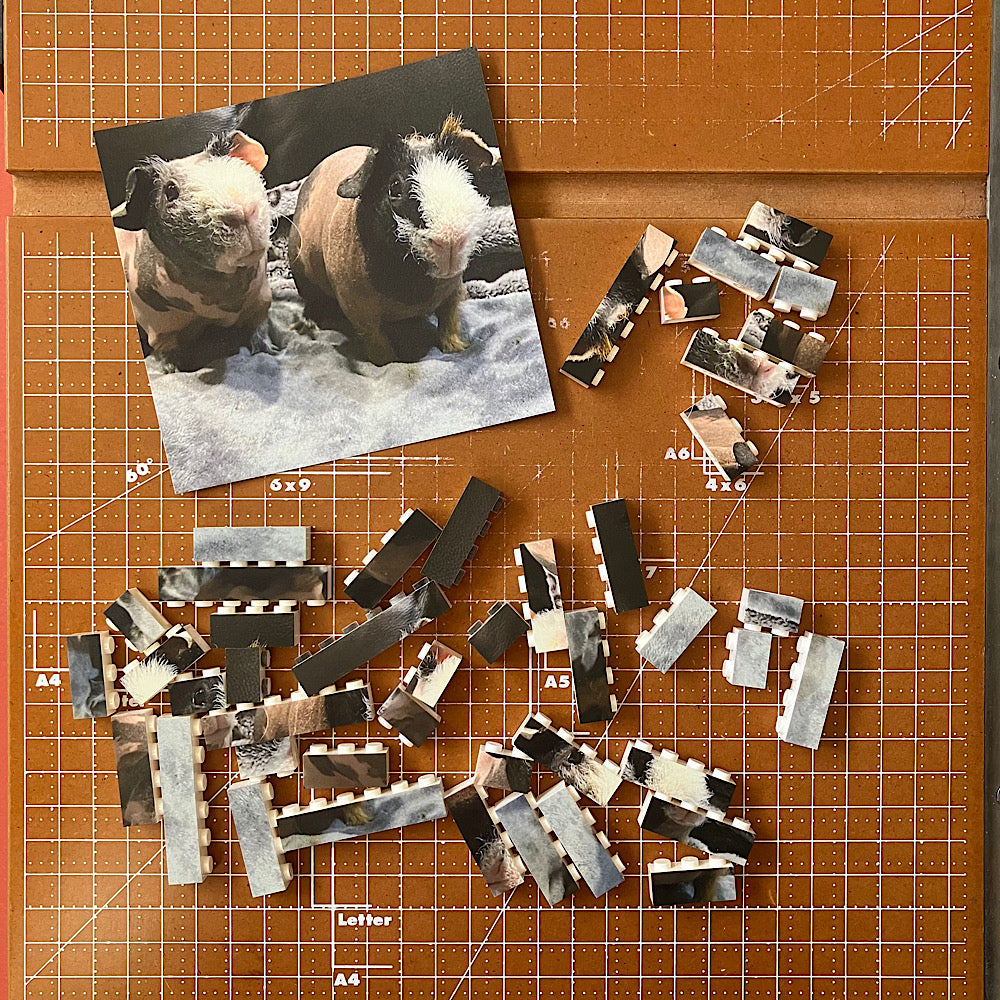 Photo casse-tête en blocs de construction