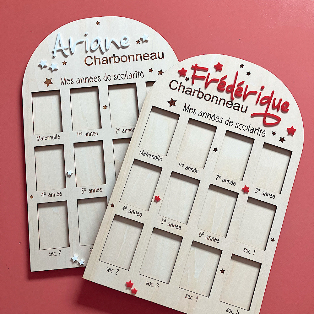 Cadre pour photos d'école