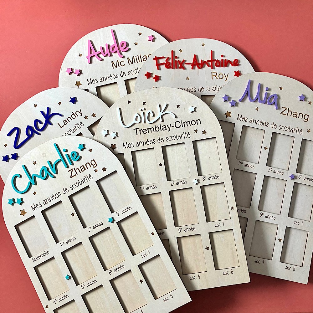 Cadre pour photos d'école