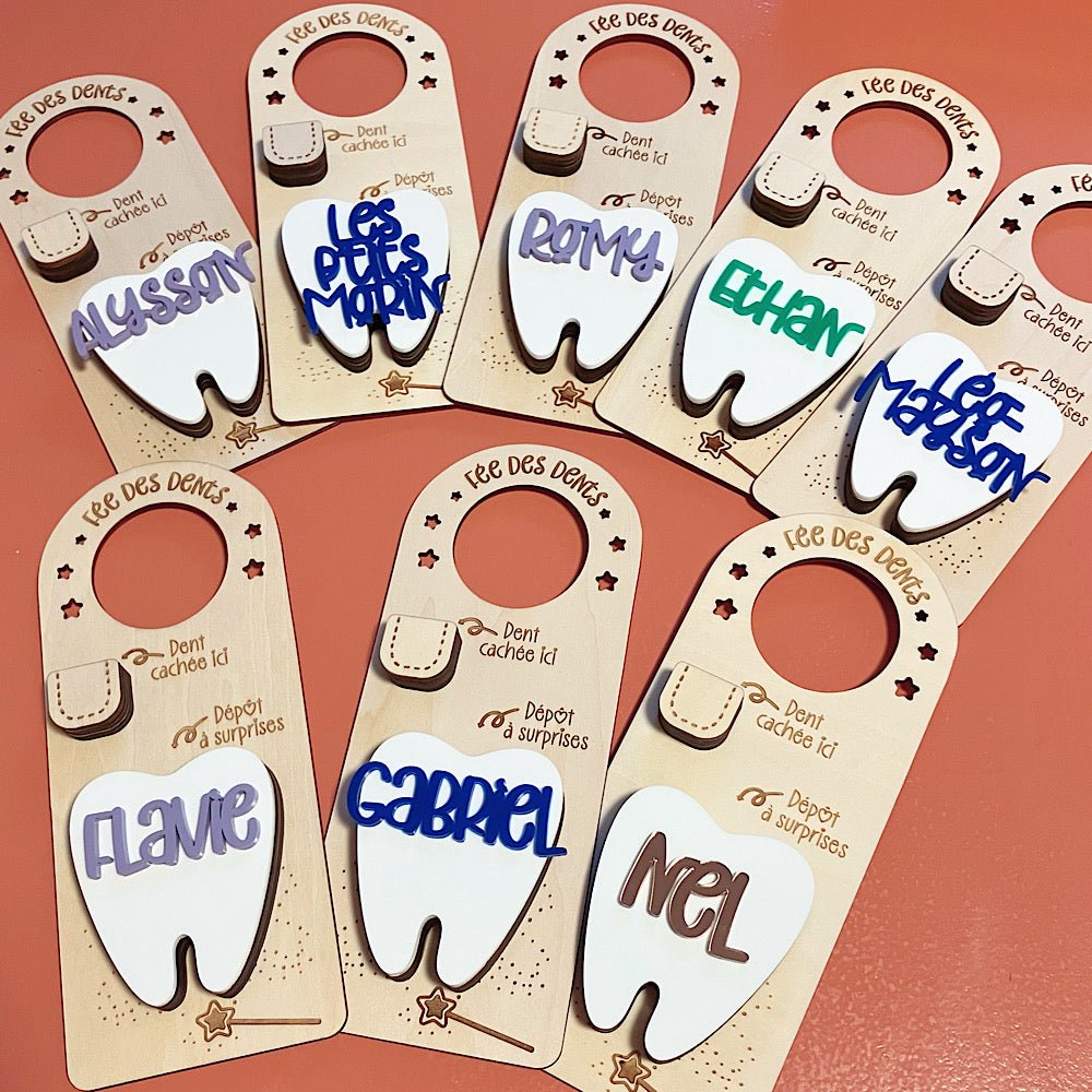 Accroche porte pour la Fée des dents - Les Zacôtés d’Emilie
