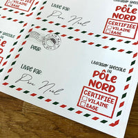 Autocollants "Livraison spéciale du Pôle Nord" - Les Zacôtés d’Emilie