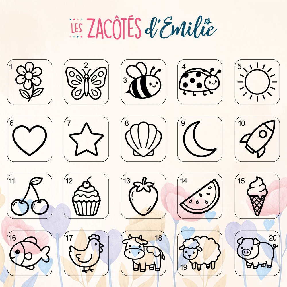 Bande antidérapante personnalisée pour verre et gobelet - Les Zacôtés d’Emilie