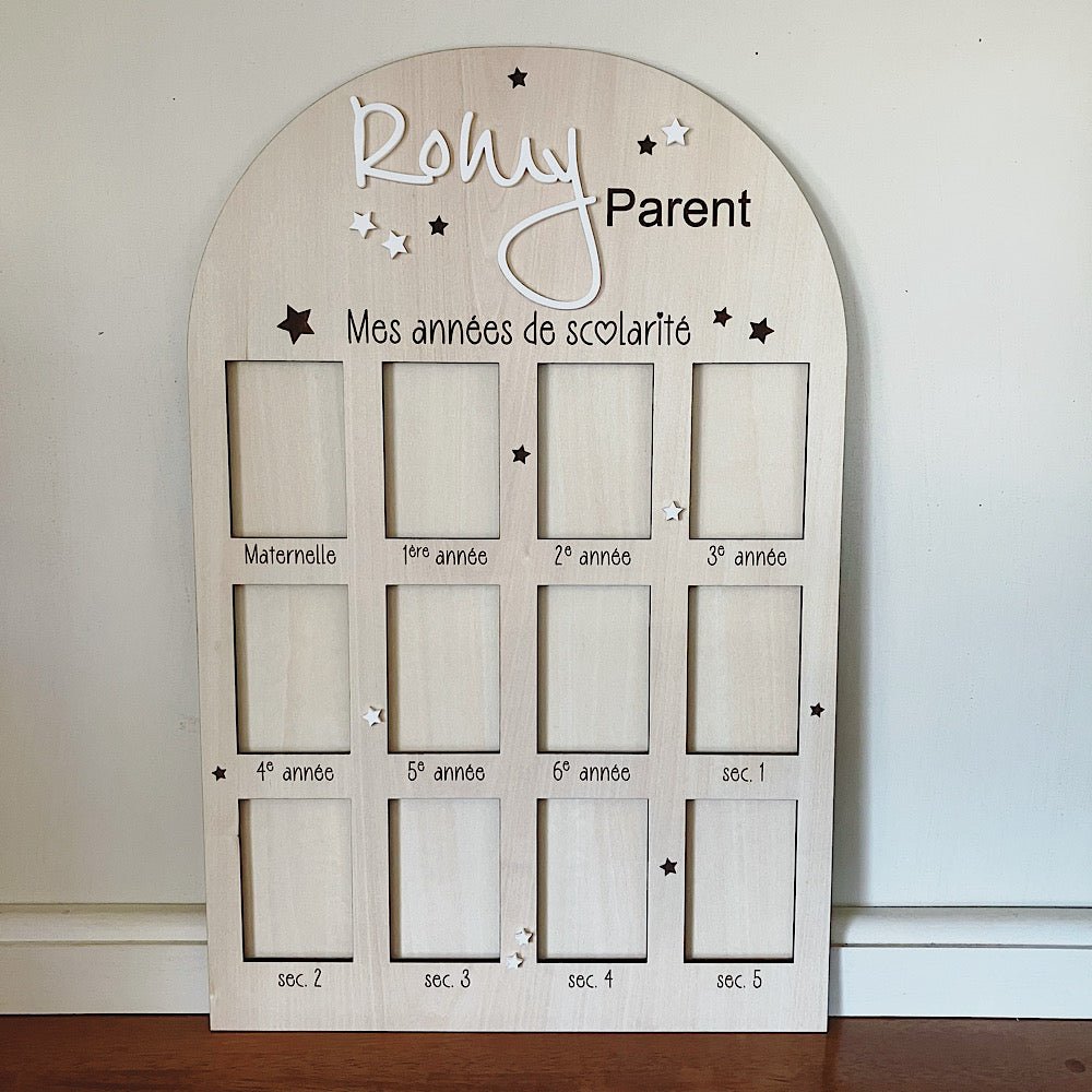 Cadre pour photos d'école - Les Zacôtés d’Emilie