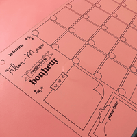 Calendrier mural en acrylique - Les Zacôtés d’Emilie