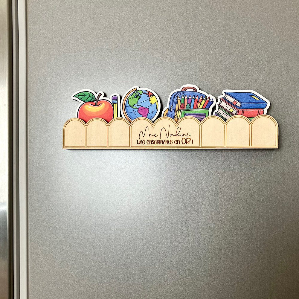 Ensemble d'aimants à frigo pour professeur - Les Zacôtés d’Emilie