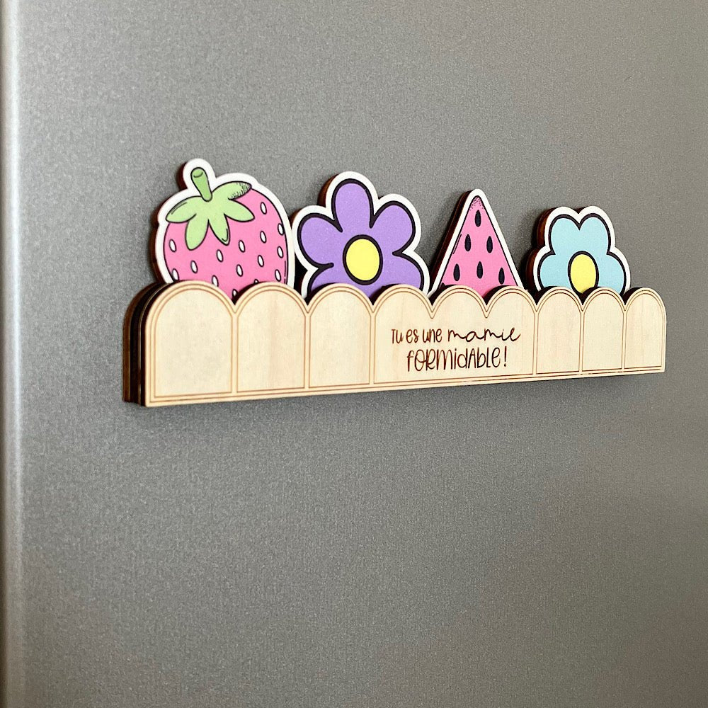 Ensemble d'aimants à frigo pour votre maman - Les Zacôtés d’Emilie