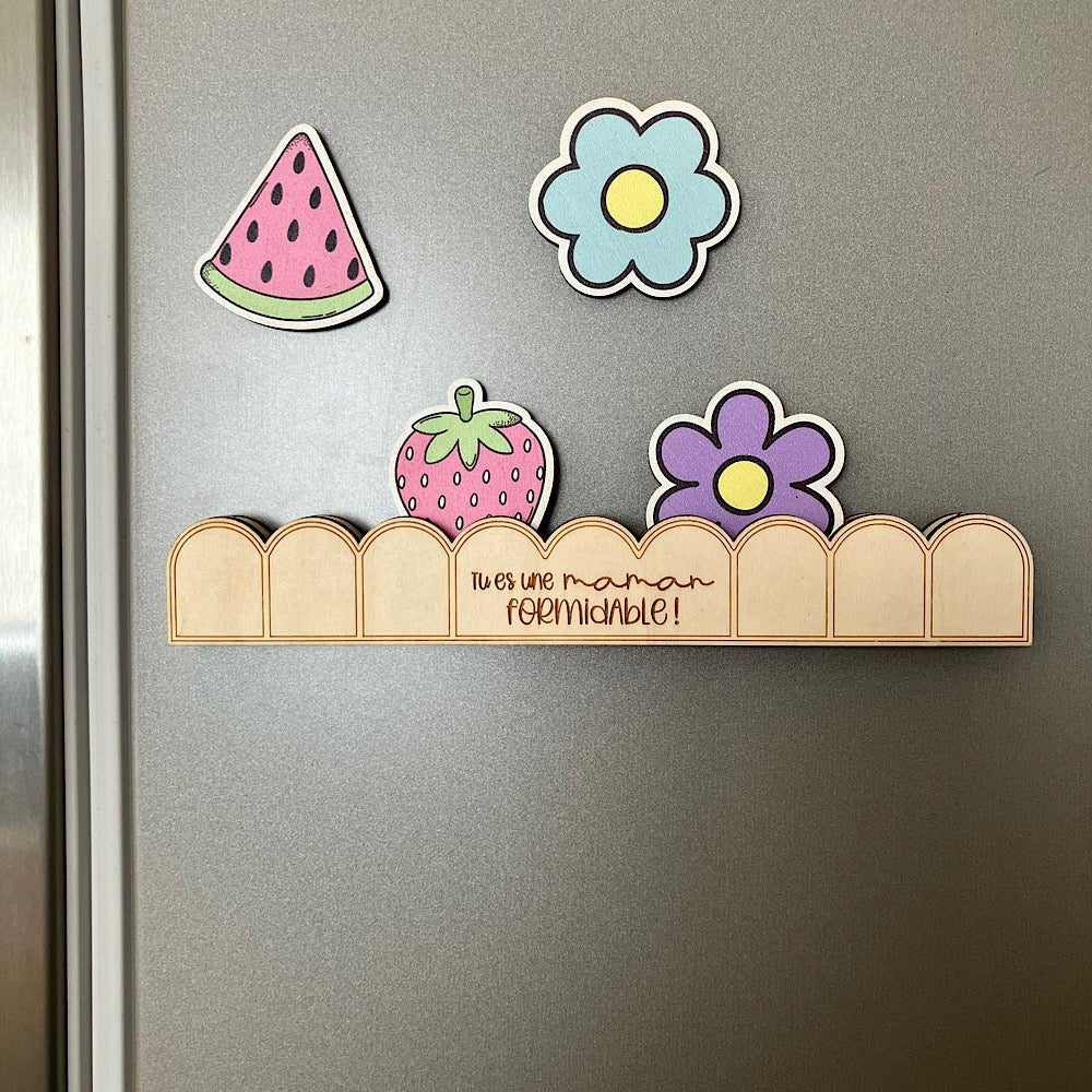 Ensemble d'aimants à frigo pour votre maman - Les Zacôtés d’Emilie