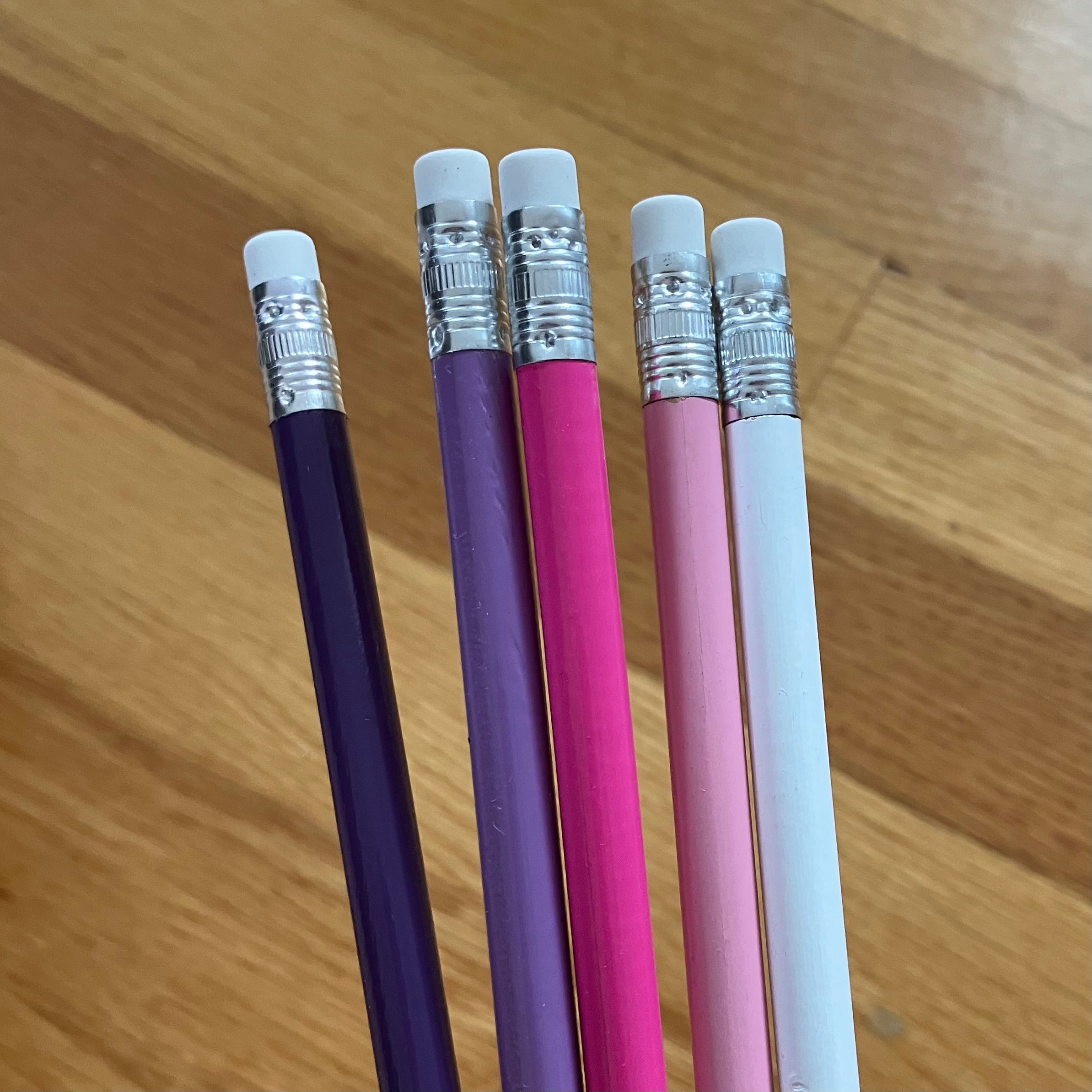 Lot de 10 crayons de plomb avec texte personnalisé - Les Zacôtés d’Emilie