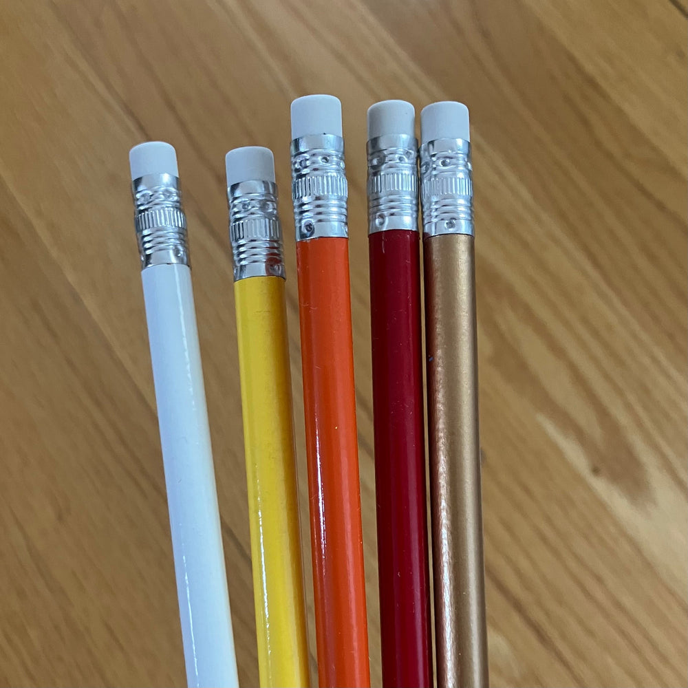 Lot de 10 crayons de plomb avec texte personnalisé - Les Zacôtés d’Emilie