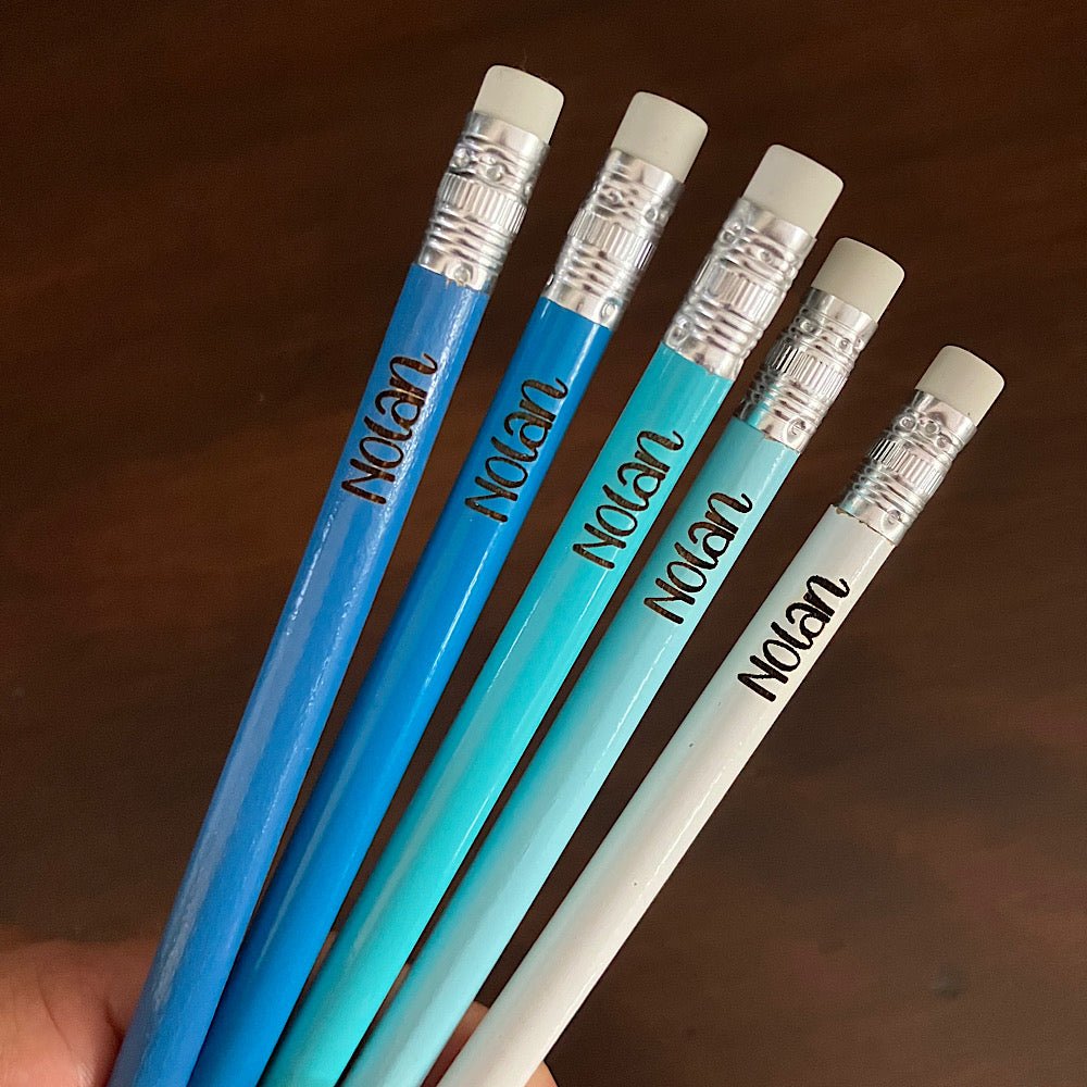 Lot de 5 crayons de plomb avec prénom - Les Zacôtés d’Emilie