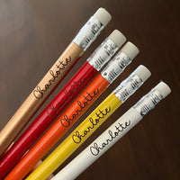 Lot de 5 crayons de plomb avec prénom - Les Zacôtés d’Emilie
