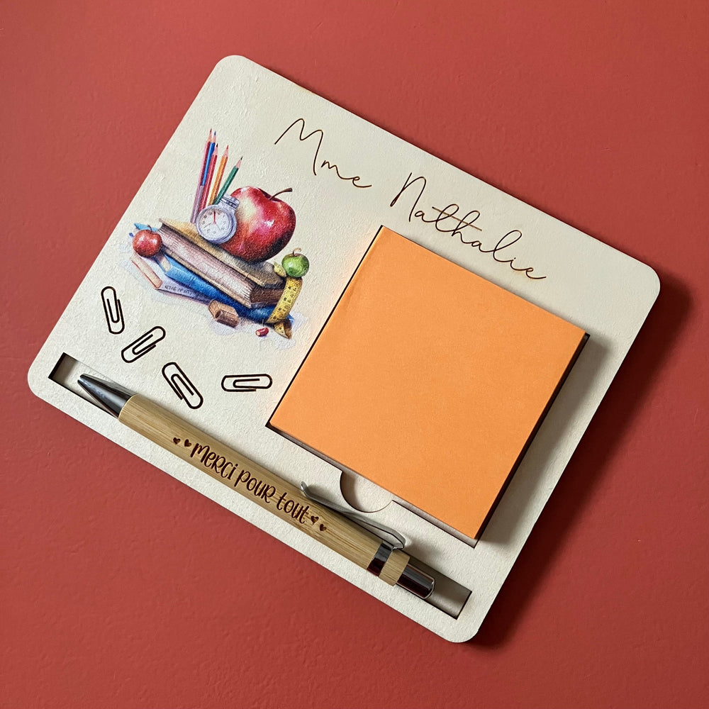 Porte bloc - notes MME NATHALIE - Les Zacôtés d’Emilie
