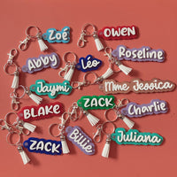 Porte - clé prénom en acrylique - Les Zacôtés d’Emilie