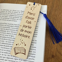 Signet "Merci d'avoir fait partie de mon histoire." - Les Zacôtés d’Emilie