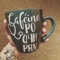 Décalque caféine PO Q4H PRN - Les Zacôtés d’Emilie