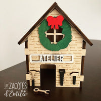 Petite maison en bois: l'Atelier du Père Noël - Les Zacôtés d’Emilie